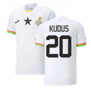 Ghana Mohammed Kudus #20 Koszulka Podstawowych MŚ 2022 Krótki Rękaw